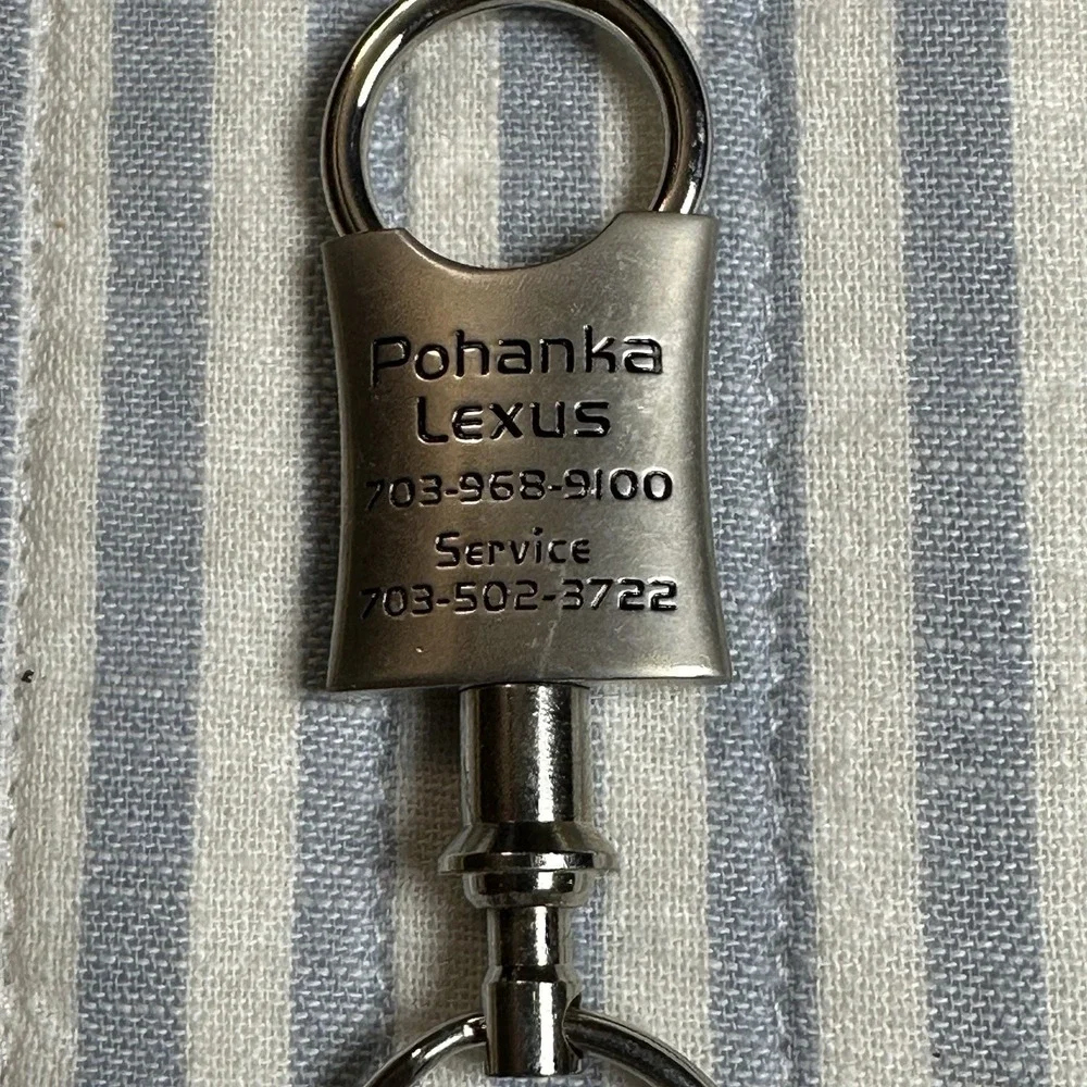 Lexus Metal‎ Keychain Pohanka Lexus Dealer Key Ring Heavy Duty Detachable